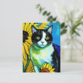 Carte postale Vincent Cat Gogh (Debout devant)