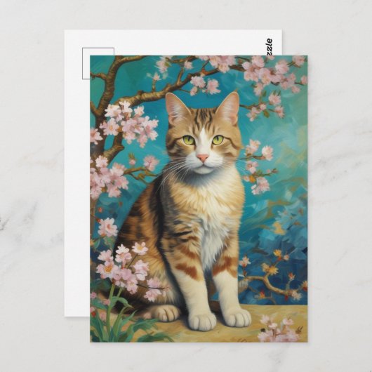 Carte Postale Vincent Cat Gogh (Devant / Derrière)