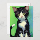 Carte postale Vincent Cat Gogh (Devant / Derrière)