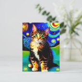Carte postale Vincent Cat Gogh (Debout devant)