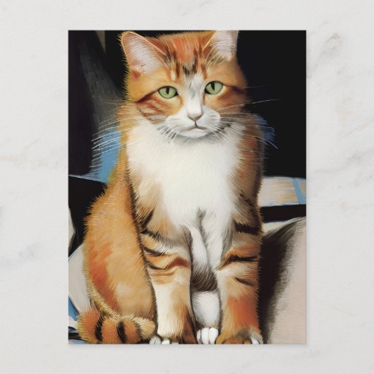 Carte postale Vincent Cat Gogh (Devant)