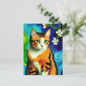 Carte postale Vincent Cat Gogh (Debout devant)