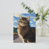 Carte postale Vincent Cat Gogh (Debout devant)