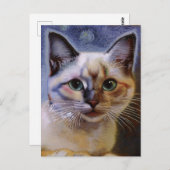 Carte postale Vincent Cat Gogh (Devant / Derrière)