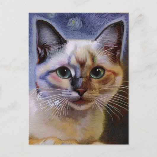 Carte postale Vincent Cat Gogh (Devant)