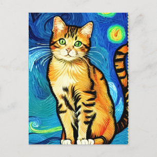 Carte postale Vincent Cat Gogh