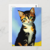 Carte postale Vincent Cat Gogh (Devant / Derrière)