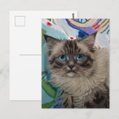 Carte postale Vincent Cat Gogh (Devant / Derrière)
