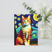 Carte postale Vincent Cat Gogh (Debout devant)
