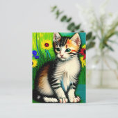 Carte postale Vincent Cat Gogh (Debout devant)