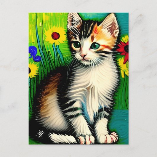 Carte postale Vincent Cat Gogh (Devant)