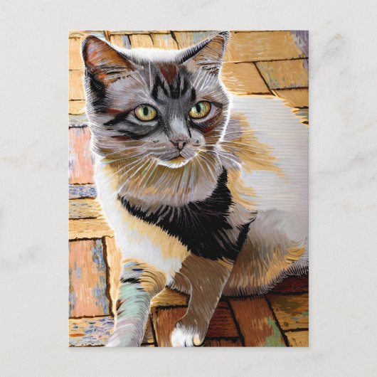 Carte postale Vincent Cat Gogh (Devant)