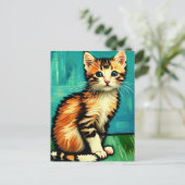 Carte postale Vincent Cat Gogh (Debout devant)