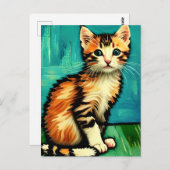 Carte postale Vincent Cat Gogh (Devant / Derrière)
