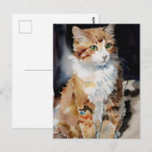 Carte postale Vincent Cat Gogh (Devant / Derrière)