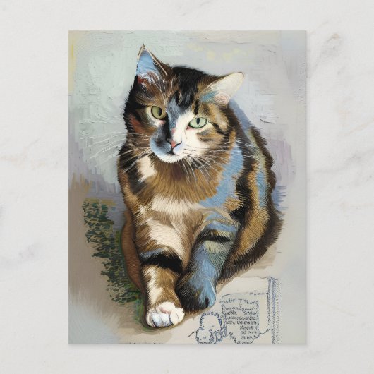 Carte postale Vincent Cat Gogh (Devant)