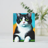 Carte postale Vincent Cat Gogh (Debout devant)