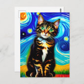 Carte postale Vincent Cat Gogh (Devant / Derrière)
