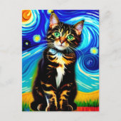 Carte postale Vincent Cat Gogh (Devant)