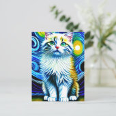 Carte postale Vincent Cat Gogh (Debout devant)