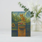 Carte postale Vincent Cat Gogh (Debout devant)