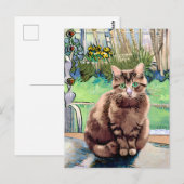 Carte postale Vincent Cat Gogh (Devant / Derrière)