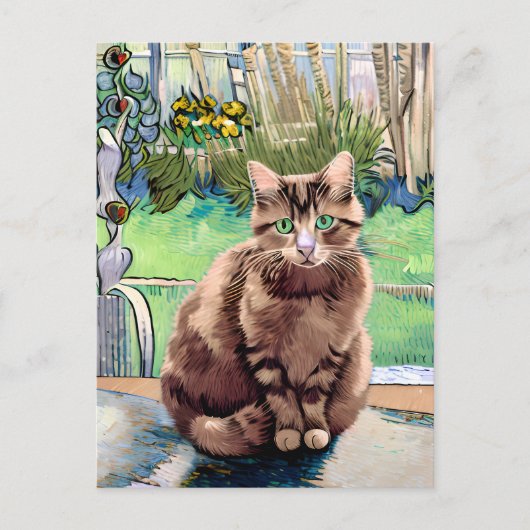 Carte postale Vincent Cat Gogh (Devant)