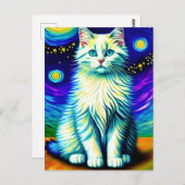 Carte postale Vincent Cat Gogh (Devant / Derrière)