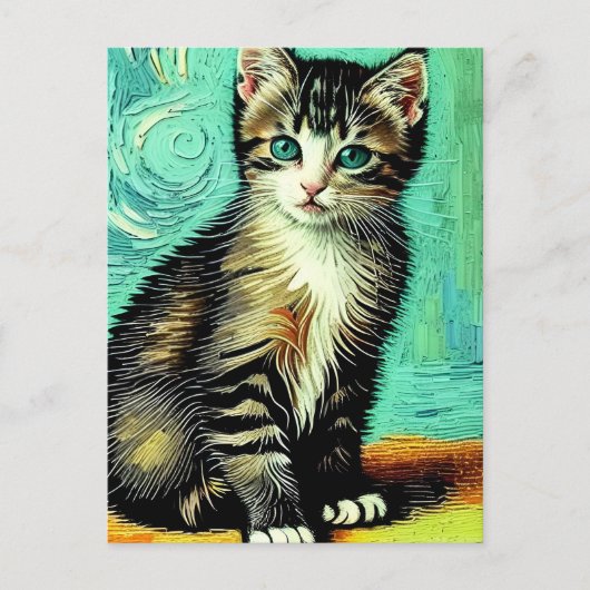 Carte postale Vincent Cat Gogh (Devant)