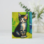 Carte postale Vincent Cat Gogh (Debout devant)