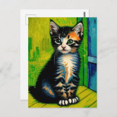 Carte postale Vincent Cat Gogh (Devant / Derrière)