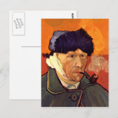 Carte Postale Vincent Self Portrait 1889 (Devant / Derrière)