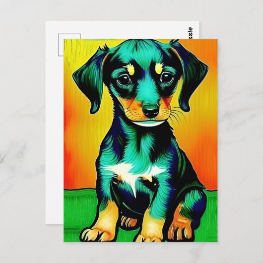 Carte Postale Vincent Van Dog (Devant / Derrière)