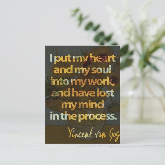 Carte Postale Vincent Van Gogh (Debout devant)