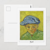 Carte Postale Vincent Van Gogh #4-2 - Beaux-Arts (Devant / Derrière)