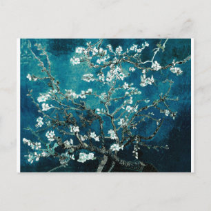 Carte Postale Vincent Van Gogh Almond Blossoms Dark Turquoise