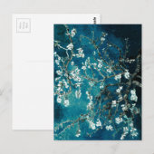 Carte Postale Vincent Van Gogh Almond Blossoms Dark Turquoise (Devant / Derrière)