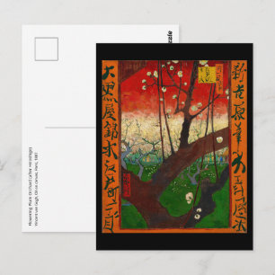 Carte Postale Vincent van Gogh - Arbre à prune floraison