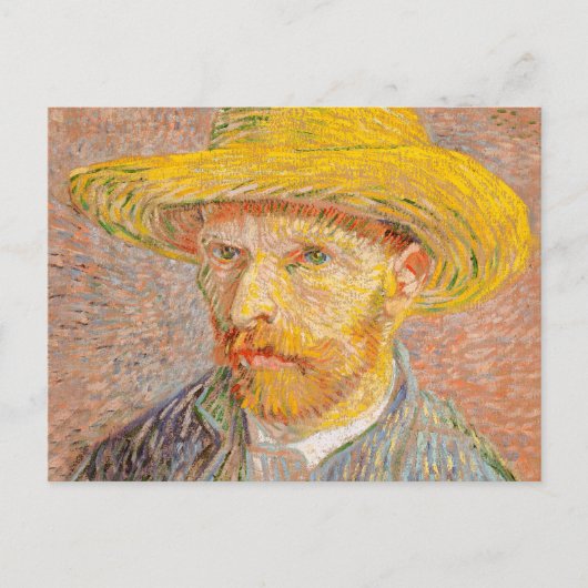 Carte Postale Vincent Van Gogh Auto-portrait peinture impression (Devant)