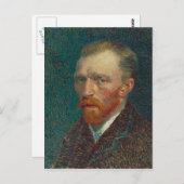 Carte Postale Vincent Van Gogh Autoportrait (Devant / Derrière)
