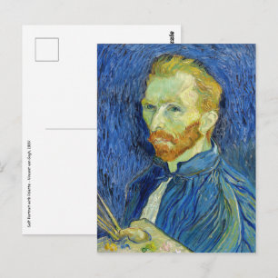 Carte Postale Vincent van Gogh - Autoportrait à la palette