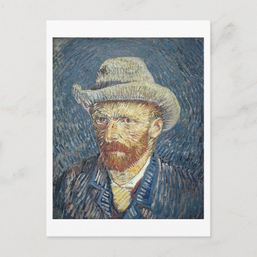 Carte Postale Vincent van Gogh | Autoportrait avec Casquette à p (Devant)