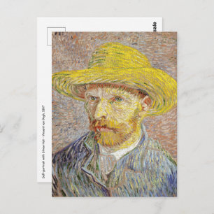Carte Postale Vincent van Gogh - Autoportrait avec Casquette de 