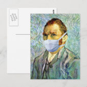 Carte Postale Vincent Van Gogh Autoportrait Avec Cuillère De Mas (Devant / Derrière)