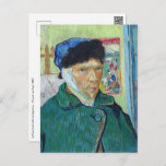 Carte Postale Vincent van Gogh - Autoportrait avec oreille bandé<br><div class="desc">Autoportrait avec oreille bandée - Vincent van Gogh,  1889</div>