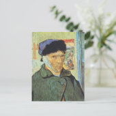 Carte Postale Vincent van Gogh - Autoportrait avec oreille dérob (Debout devant)