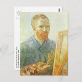 Carte Postale Vincent van Gogh - Autoportrait devant Easel (Devant / Derrière)