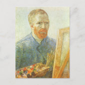 Carte Postale Vincent van Gogh - Autoportrait devant Easel (Devant)