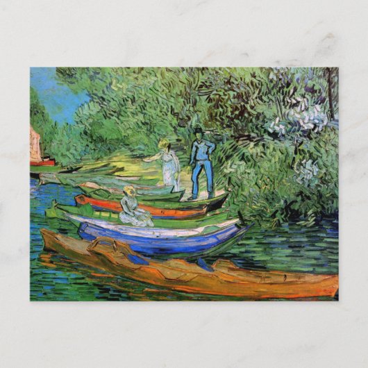 Carte Postale Vincent van Gogh - Banque de l'Oise à Auvers (Devant)