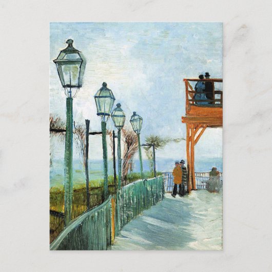 Carte Postale Vincent van Gogh - Belvedere Vue sur Montmarte (Devant)